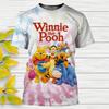 Disney Winnie The Pooh Cartoon T Shirt  Casual T-Shirts Anime 3D Print Kids Tees Tops Clothing