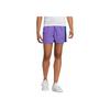 Neo Color Block Letter Print Sports Casual Shorts Women Shorts Purple HD9482