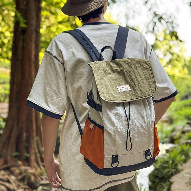Schoolbag Light Hiking Hiking Bag Outdoor Sports Travel Bag Contrasting Color Design Commuter Backpack Leisure Travel Backpack