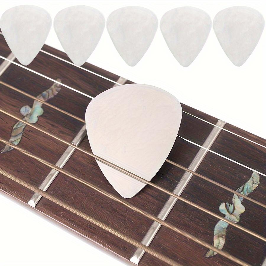 5/10 Stück Edelstahl-Gitarrenplektren Professionelle Metallplektren für Elektrische Akustikgitarren mit Verbesserter Griffigkeit Crisp JXB