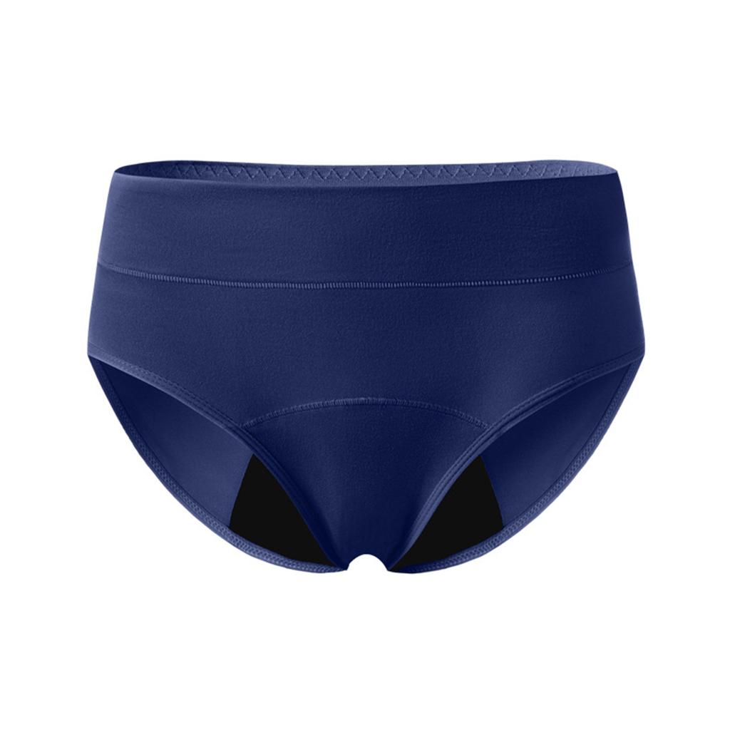 Women’s Breathable Mid Waist Period Underwear Leakproof Reusable Absorbent Briefs for Menstrual Protection Comfort Fit