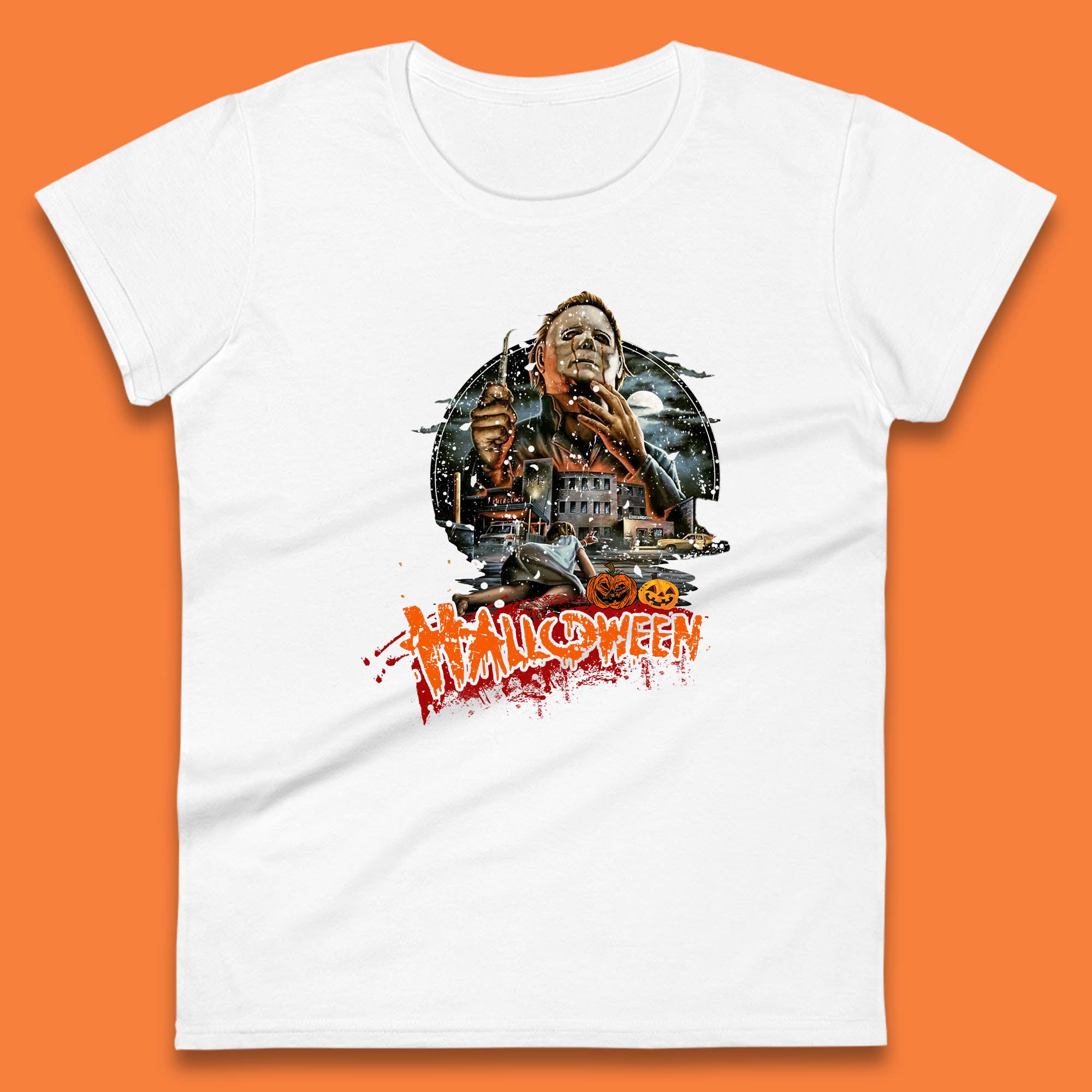 

Halloween II The Nightmare Isn t Over Vintage Halloween Movie Poster Micheal Myers Horror Character Womens Tee T Shirt Mens Tops Unisex Top 2XL