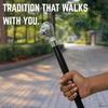 Silver Lion Head Walking Cane – Handmade Brass Handle, Gentleman's Stick