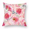 Spring Watercolor Floral Pillowcase Pink Rose Decorative  Sofa Living Room Bed  Home