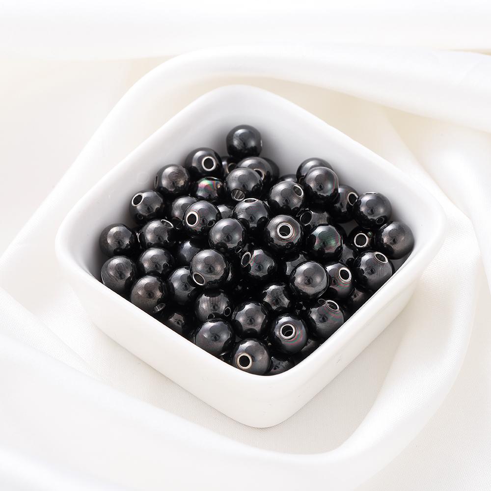 30-100Pcs 3-8 mm Gold Color Stainless Steel Charm Round Loose Spacer Beads For DIY Bracelet Necklace Jewelry Making Accessories