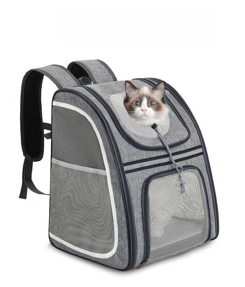 Cat Outing Backpack Breathable Portable Pet Folding Bag Large Capacity  Side-opening Foldable Pet Backpack Puppy 6kg