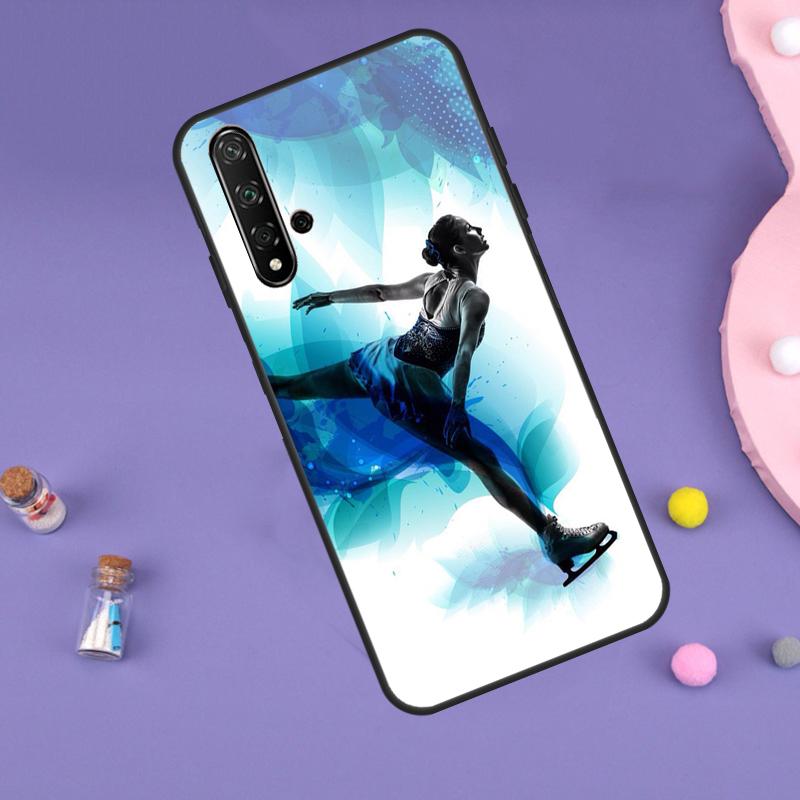 Figure Skating Dance Sport For Huawei Nova 10 9 SE 3i 7i 8i 11i 12i Y60 Y61 Y70 Y72 Y73 Y90 Y91 P20 P30 P40 Lite Case