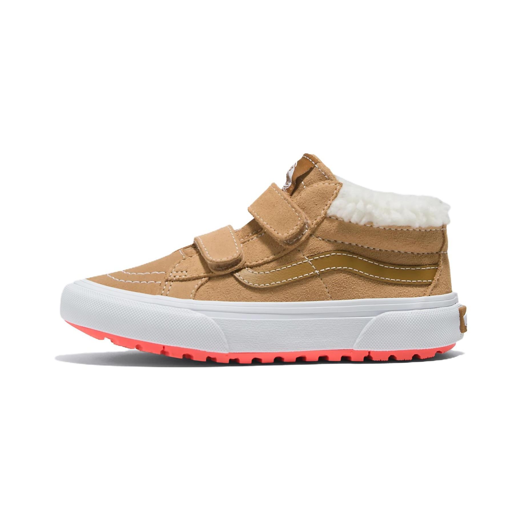 (PS) Vans Sk8-Mid Reissue Hook and Loop MTE-1 Shoes Tan Kids VN0A5KROBF0 EU 27