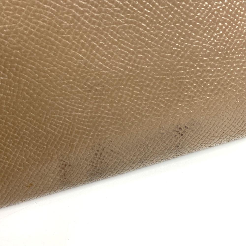 HERMES Azap Long Silk-In Wallet Zip Around Long Wallet Epsom Etoupe gray