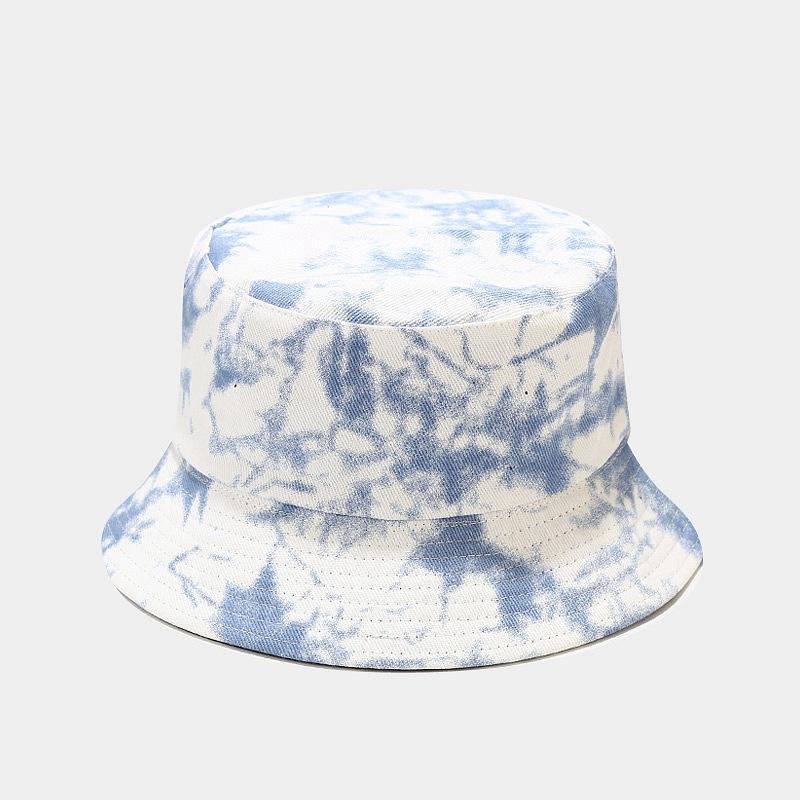 ins new tie-dye bucket hat men's and women's fashion trend double-sided basin hat spring and summer outdoor casual sun hat