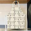 1pc 2D Flat Dachshund Dog Apron Linen Cute Animal Pattern Kitchen Chef Gift Pet Lover Cooking Baking Home Decor Gift
