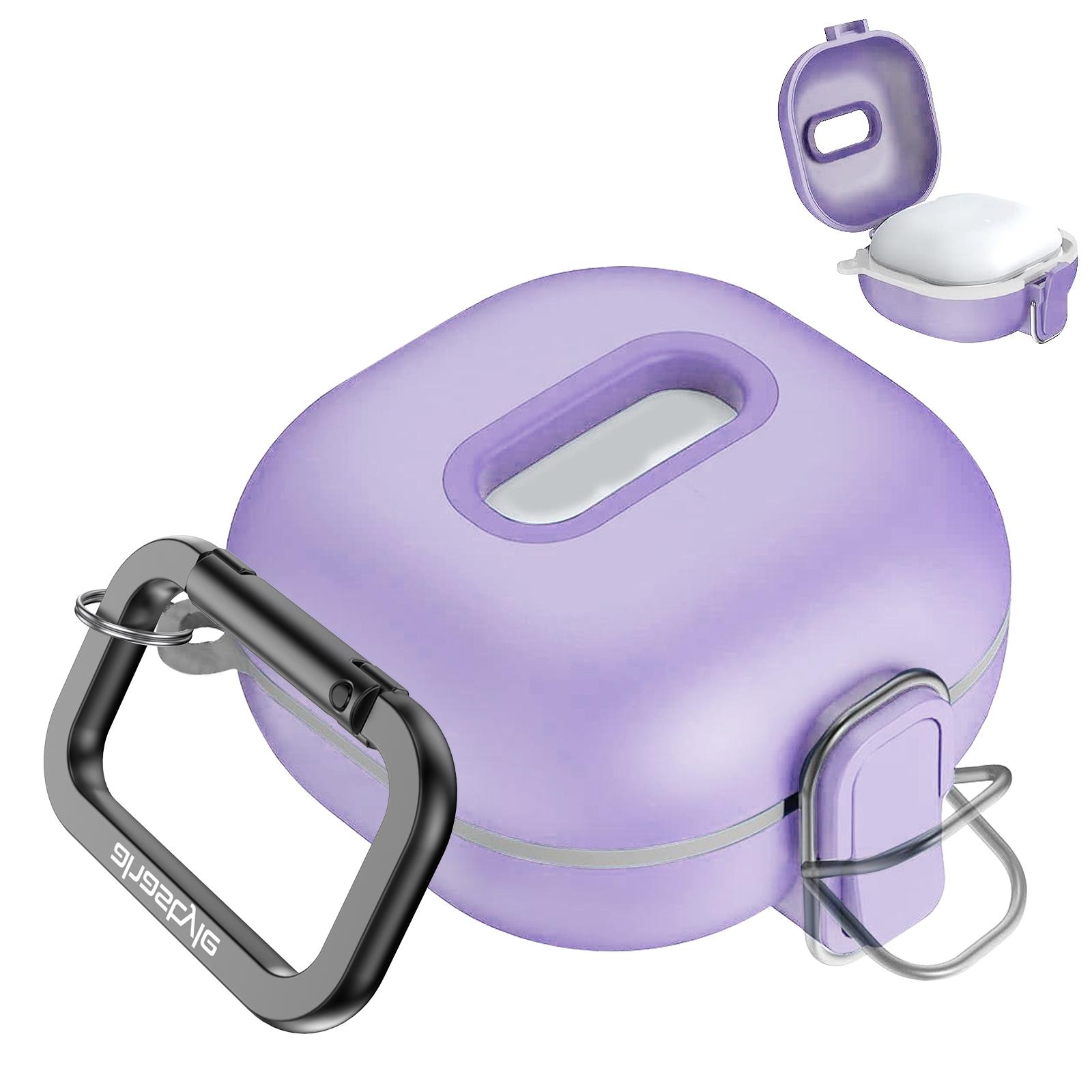 

AHASTYLE WG128 Earbuds Case For Samsung Galaxy Buds Pro/Buds Live/Buds2/Buds2 Pro/Buds FE,Switch Key TPU Protective Cover Purple