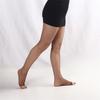 Women's Latin Dance Fishnet Pantyhose Breathable Mesh Fabric Open Toe Cotton Lined Gusset Dancing Tights Stockings