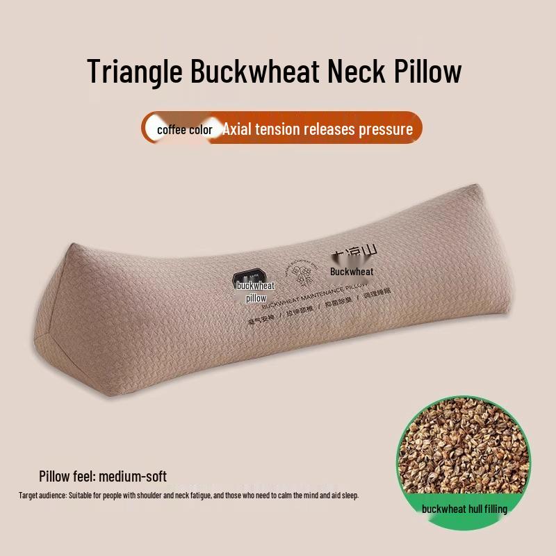 Newcomer Offer: Buckwheat Cervical Pillow - Adult Neck and Spine Support, Anti-curvature Sleep Aid