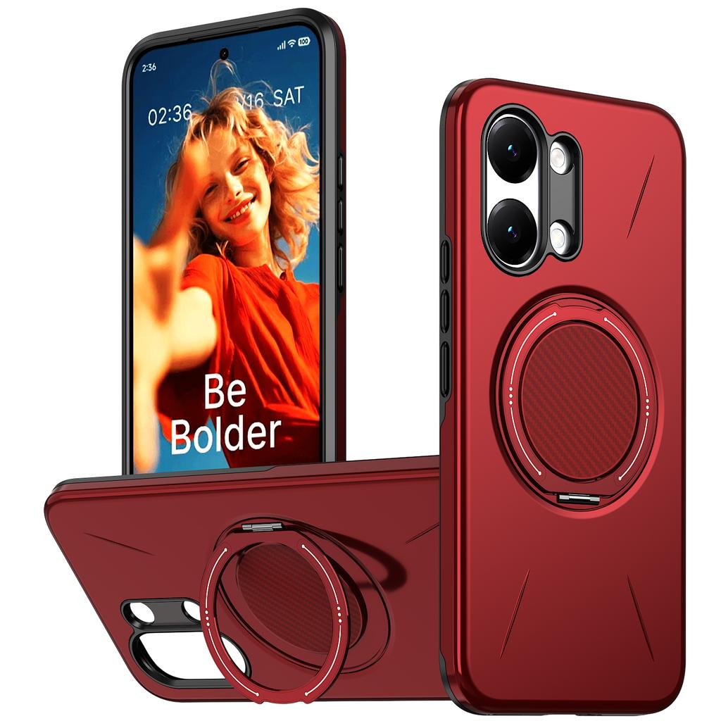 360° Rotate Ring Holder for Magsafe Magnetic Bracket Phone Case for Xiaomi Poco X7 X8 Pro Max M8 Pro Armor Shockproof Cover
