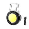 Portable Cob Keychain Flashlight Led Mini Work Lights Floodlight Type C Rechargeable Bottle Opener Outdoor Camping Light