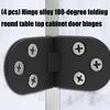 Strong 180 Degree Full Rotation Hinge Furniture Hardware Tool Easy Installation Cabinet Hinge set for Compact Space