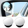 Car Rearview Mirror Blind Spot Mirror Wide Angle Convex Mirror (2 Pack)