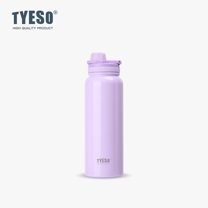 TYESO Sport Vacuum Flask Stainless Steel Thermal Water Bottle Portable Tumbler Keeps Cold and Heat Thermal Mug Car Insulated Cup