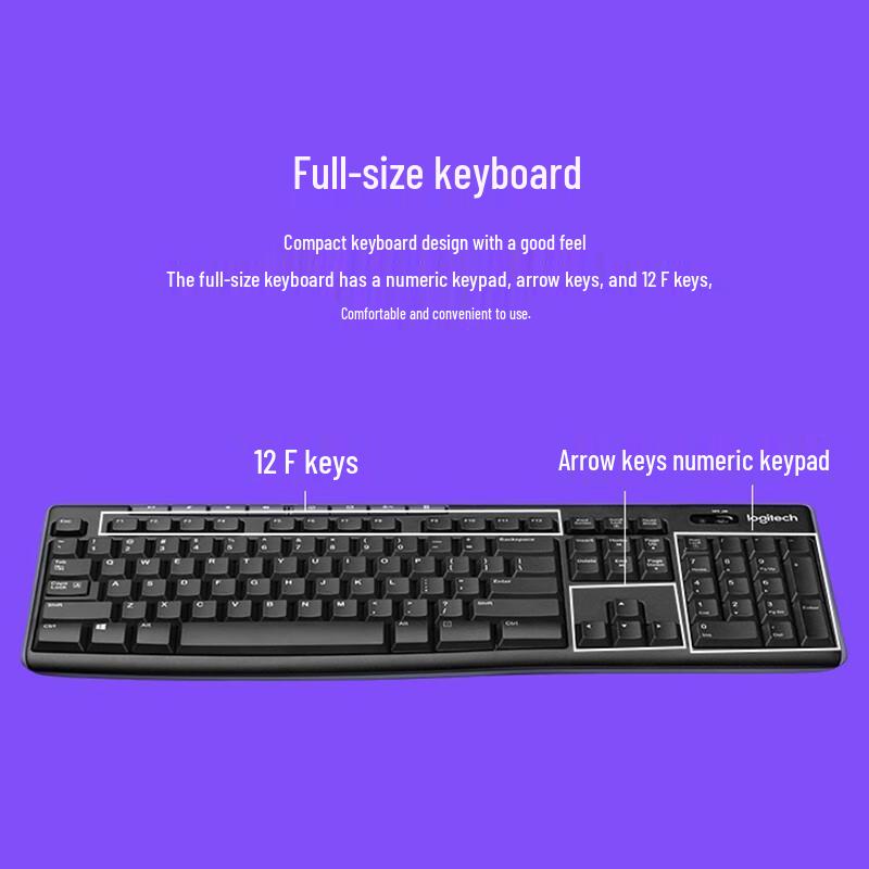 Logitech K270 Full-Size Wireless Keyboard