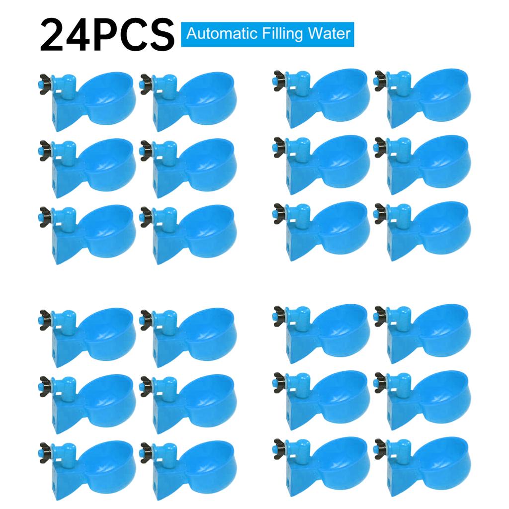 36-1PCS Chicken Drinking Cup Automatic Drinker Chicken Feeder Poultry Waterer Drinking Water Feeder for Chicks Duck Goose Quail