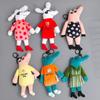 Cartoon Bag Pendant Accessories 17CM Key Rings Fashion Plush Doll Key Chains  Bag Ornaments