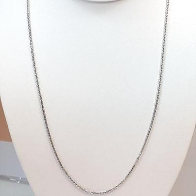 [Bluek] 92.5 Silver Plated Italian Chain 2mm 60Cm+ (19369297)