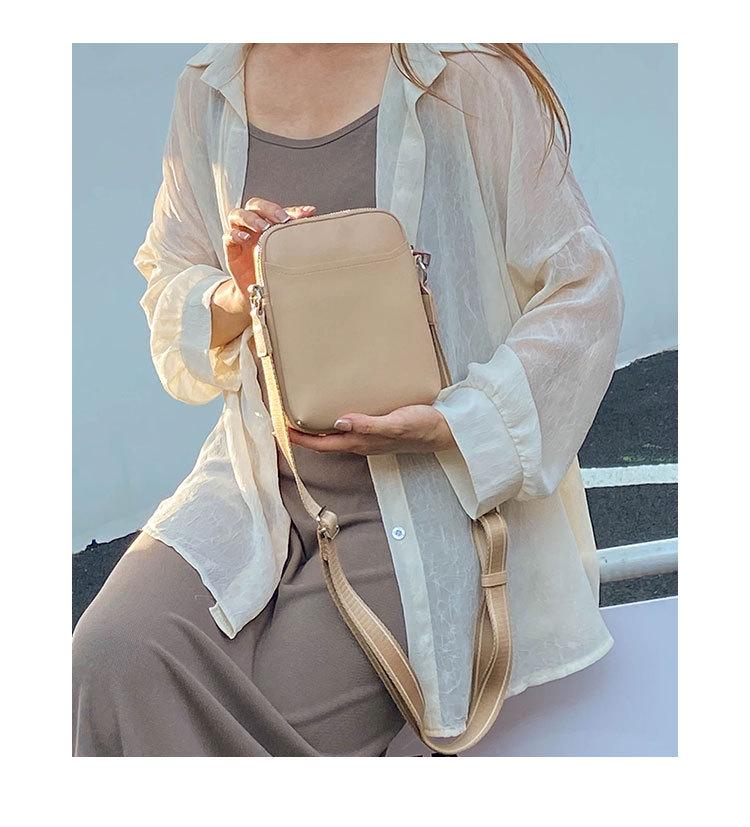 Borsa a tracolla da donna 2025 in morbida pelle PU per telefono - Design semplice a spalla singola