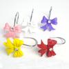 12PCS Set Durable Pink Bow Knot Hooks Resin Shower Rings Art Decors Pink Bathroom Decor  Bathroom