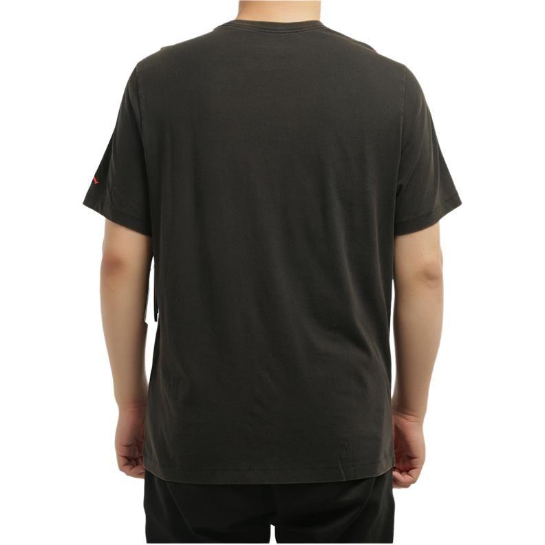 Jordan Air T Shirts Men's Black Crew Neck Moderate Straight Fit CN3108-010