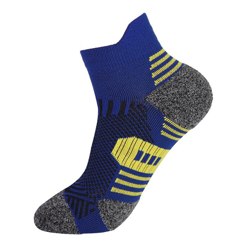 Men's Cross-Border Low-Cut Sports Socks - Sweat-Absorbent, Odor-Resistant, Ideal for Cycling, Marathon, Running