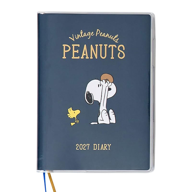 SANRIO B6 Diary (Block Type) 2027 Snoopy October Start Planner Schedule Book 923010