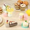 50/100Pcs Cake Slice Container Clear Triangle Dessert Box Reusable Food Packing Box Stackable Sandwich Holder For Fruit Cake