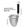 Stainless Steel Foldable Frying Basket for French Fries, Chicken Legs, and Fried Dough Sticks - Special Square Mesh Sieve.