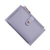 PU Leather Slim Coin Purse & Card Holder with Multiple Slots and Ins Buckle Logo