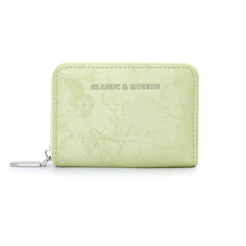 Tailian Guofeng Mini Accordion Card Holder: Portable, Simple Women's ID Storage Bag