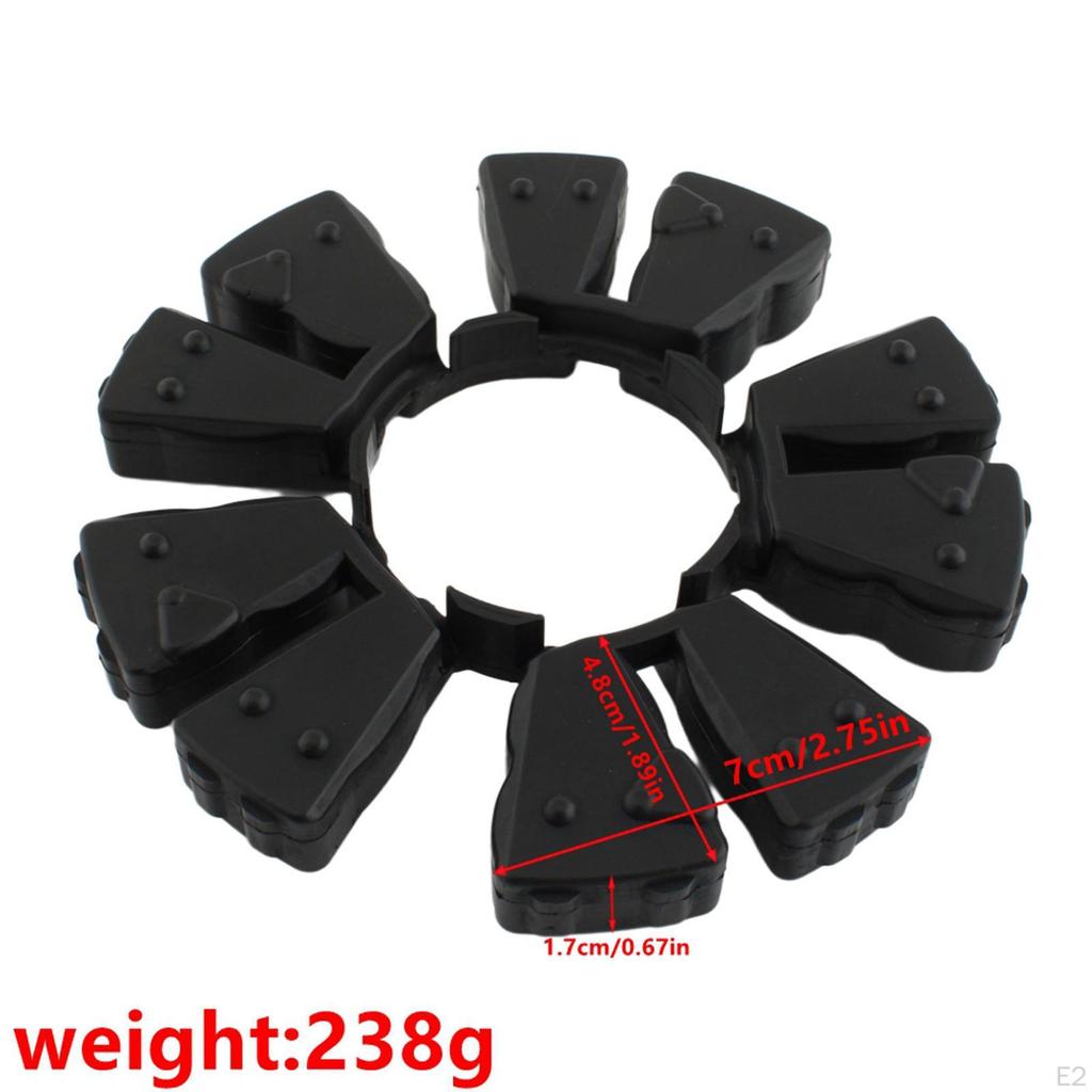 Rear Wheel Damper Set Cushion Dampers Replacement Easy Installation Shock Absorbers Blocks