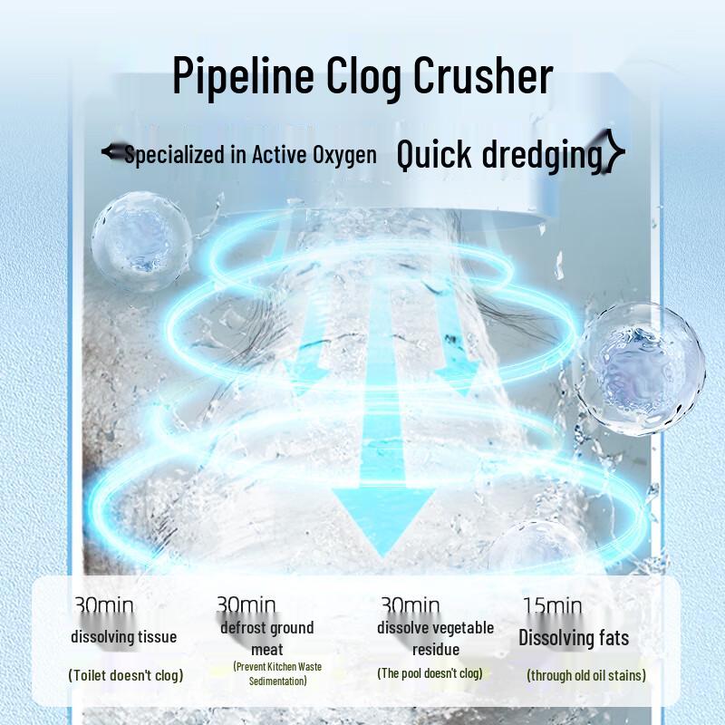 Air Funk Pipe Dredging Bubble Powder, 4-Pack