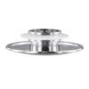 66mm Silver Chrome Basin Waste Pap-Up Sink-Plug Cap Click Clack Push-Button