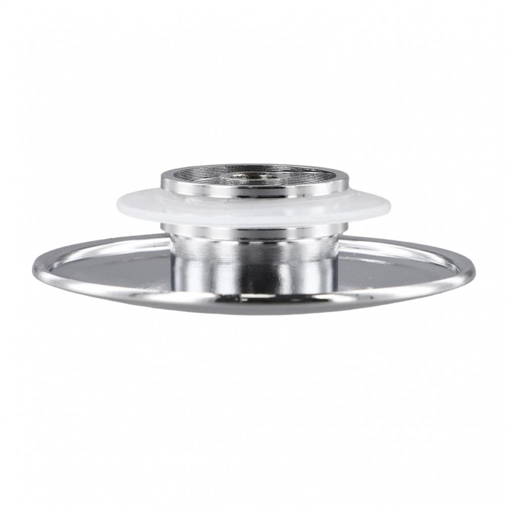 66mm Silver Chrome Basin Waste Pap-Up Sink-Plug Cap Click Clack Push-Button