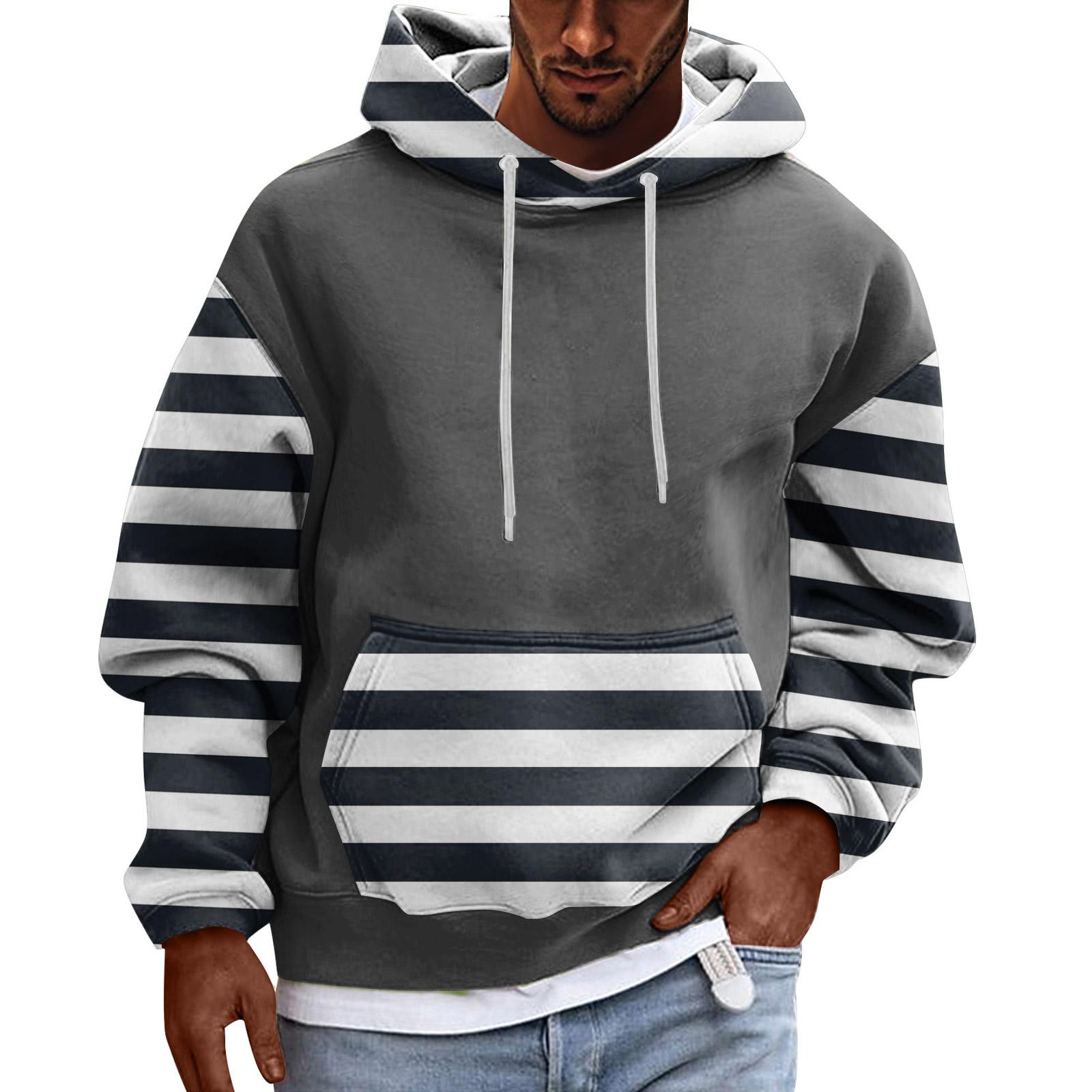 

Hooded Sports Tracksuit Unisex Running Outfits Long Sleeve Pullover Hoodies Sweatshirt L чорний