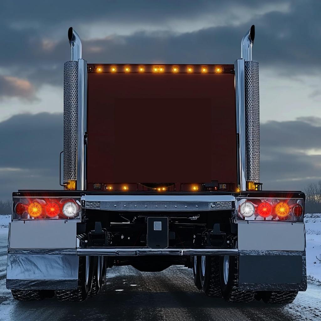 Aoling Truck Tail LED Round Trailer Tail Round Turn Universal for and Set of 2 Lights, Lights, 12V/24V, Signals, Waterproof, Trucks, Trailers, Boats,