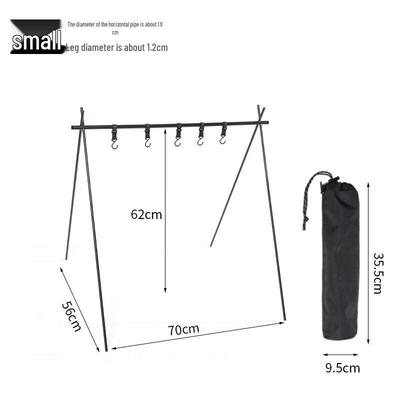 Miss Yizi Explorer Portable Triangular Camping Shelf with Lamp Pole