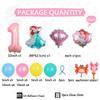 1set Cartoon Little Mermaid Princess Foil Balloon 32inch Number Foil Globos Birthday Party Decoration Baby Shower Girl Toys