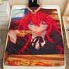 1Pc High School DxD Print Flannel Blanket, High Quality Comfortable for All Seasons, Home Decor, Warmth and Comfort, Perfect for Christmas Gifts