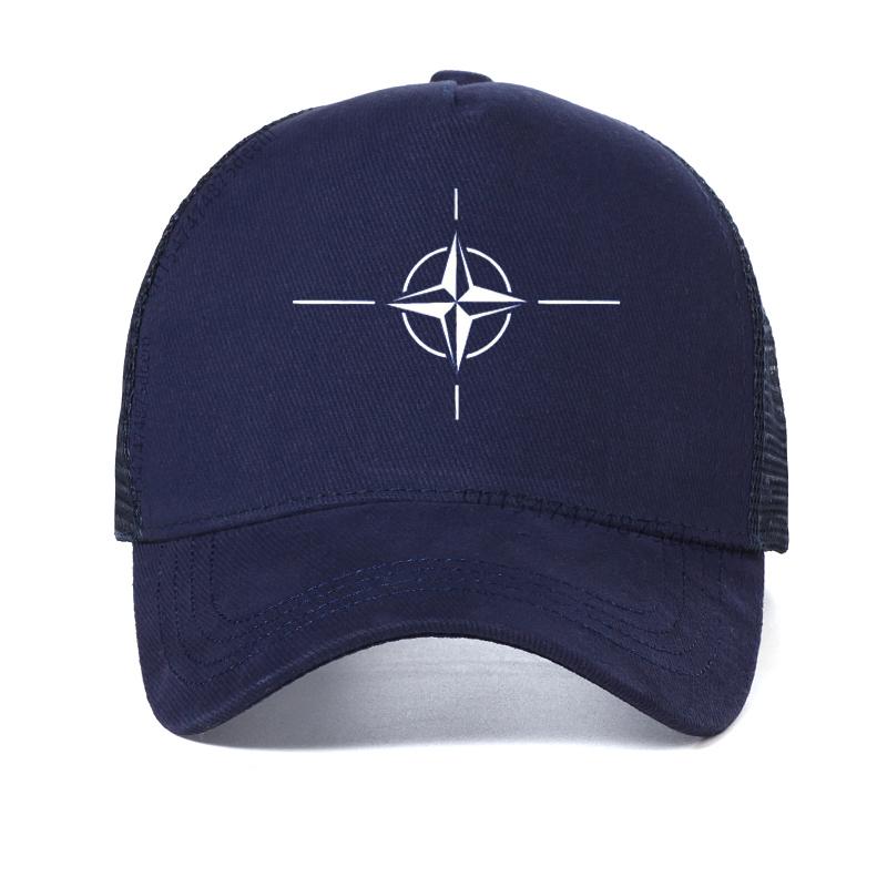 North Atlantic Treaty NATO men hat Leisure outdoors Men Women Adjustable Dad hat outdoors Mesh Breathable hats
