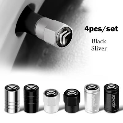 4PCS Metal Car Wheel Tire Valve Cover Dust Cover Auto Accessories For C1 C2 C3 Grand C4 Picasso C4L VTS C-ELYSEE DS DS3