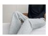 Pantalon gris taille haute petite micro-évasé – Cache-hanches, amincissant, sportif et court pour femmes en automne