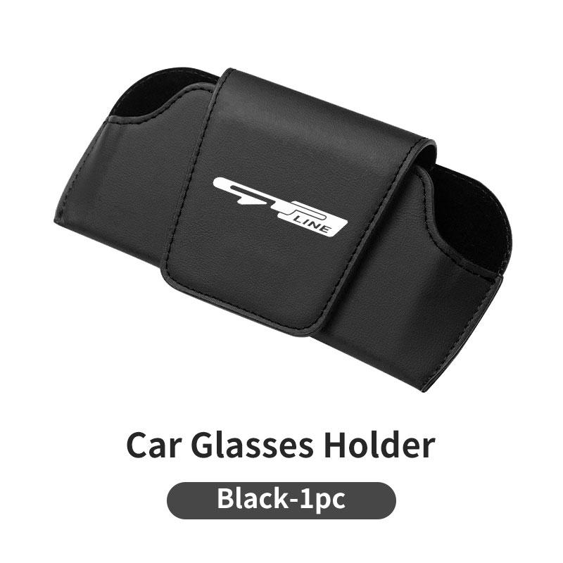 For KIA Car Visor Sunglasses Car Glasses Case Glasses Holder Clip Box Key Case Accessories Gt Gtline Xline Ceed Forte RIO QJ2