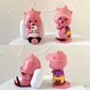 Loopy Pvc Collectible Figure Cute Pink Beaver Decor For Girls
